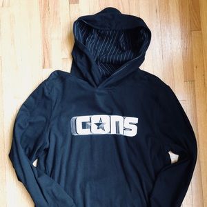 Men’s Converse Reversible Hoodie Black Slim Large